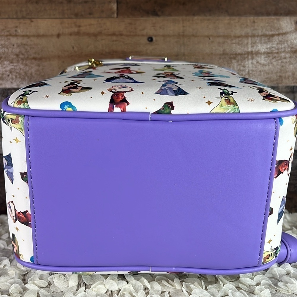 NWT DISNEY LOUNGEFLY Princess Dress Mini Backpack Purple Rare - Picture 8 of 8